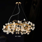 6011-D800 glass chandelier full view