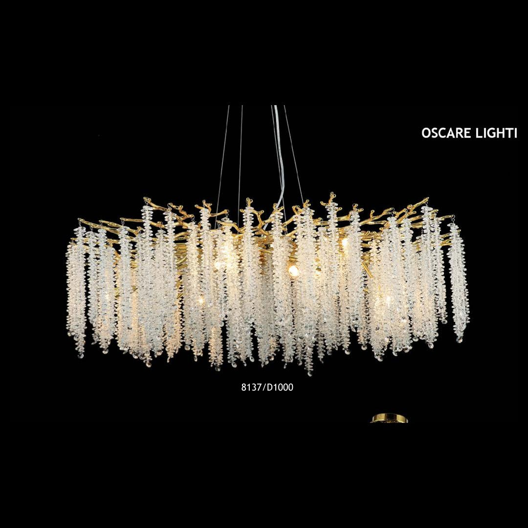 8137/D1000 crystal chandelier full view