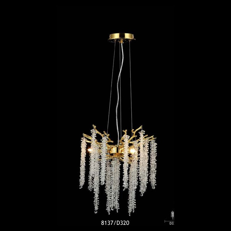 8137/D320 crystal chandelier full view