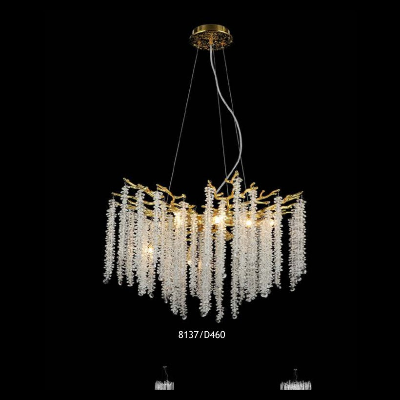 8137/D460 crystal chandelier full view