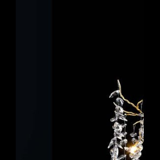 8806 3W crystal wall light Champagne full view