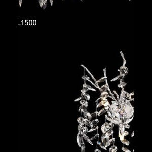 8806 3W crystal wall light Silver full view
