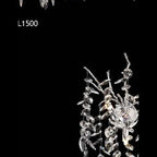 8806 3W crystal wall light Silver full view