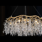 8806 D1000 crystal chandelier Champagne full view