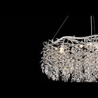 8806 D1000 crystal chandelier Silver full view