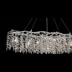 8806 L1500 crystal chandelier Silver full view