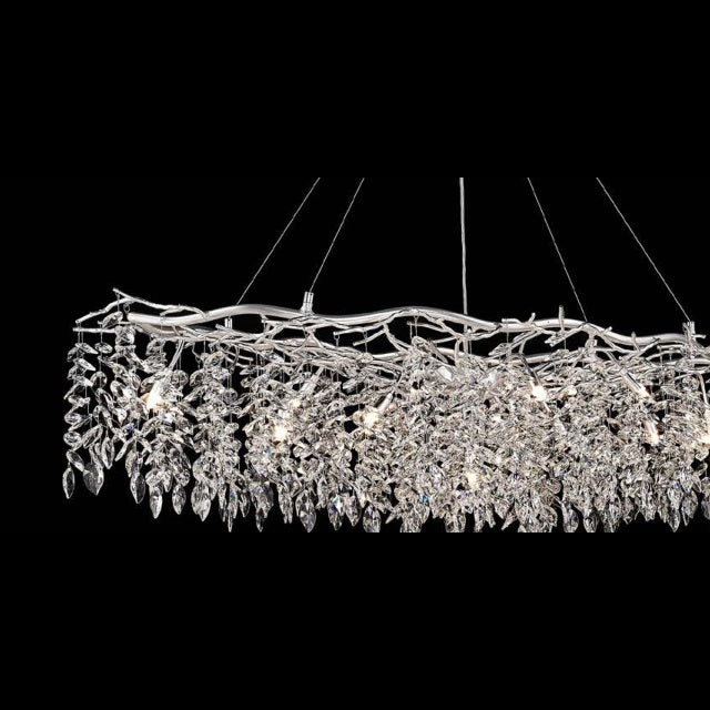 8806 L1500 crystal chandelier Silver full view