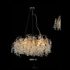 8808-10 crystal chandelier full view