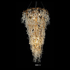 8808-14 crystal chandelier full view