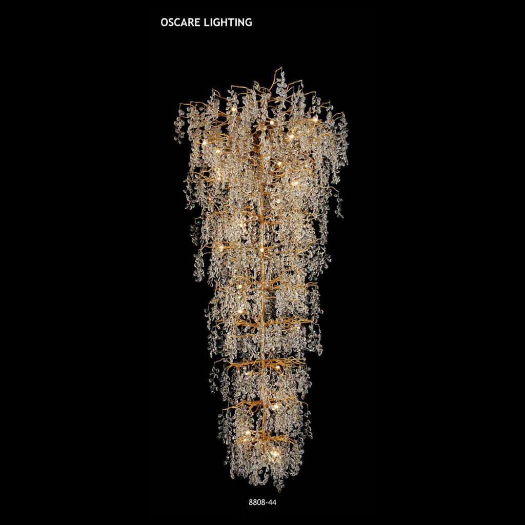8808-44 crystal chandelier full view