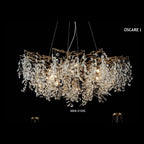 8808-D1000 crystal chandelier full view