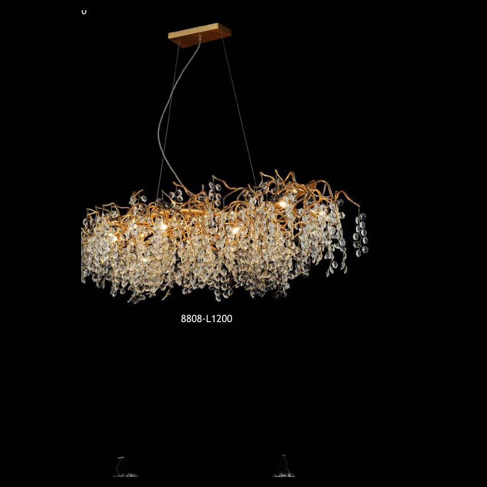 8808-L1200 crystal chandelier full view