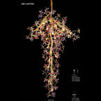 P3137-30 colorful crystal chandelier full view