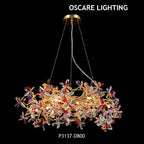 P3137-D800 colorful crystal chandelier full view