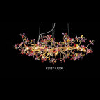 P3137-L1200 colorful crystal chandelier full view